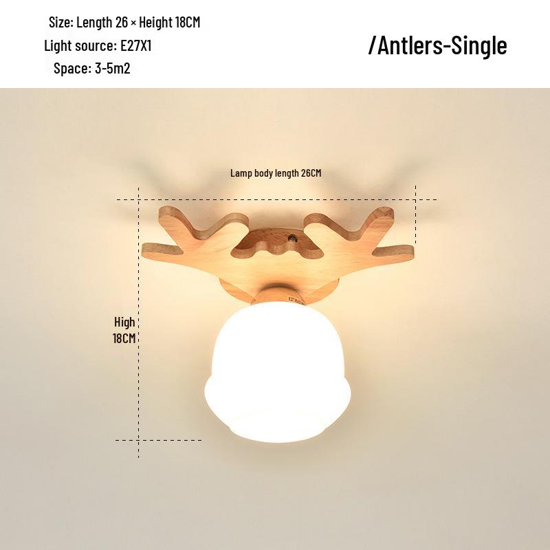 Современный светодиодный потолочный светильник с дизайном из массива дерева для спален и гостиных