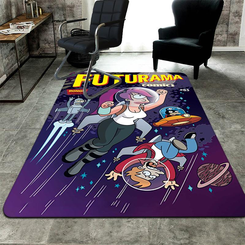 Future City Manga Rug Floor Mat for Living Room or Bedroom Soft and Comfortable Carpet a Gift for Birthday and Holiday.