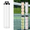 Transparent Pickleball Tube Barrel Large Capacity Tennis Ball Containers Racket Sports