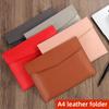 Faux Leather Document Bag, Business Information Bag, A4 Folder, School and Office Supplies, Storage Bag