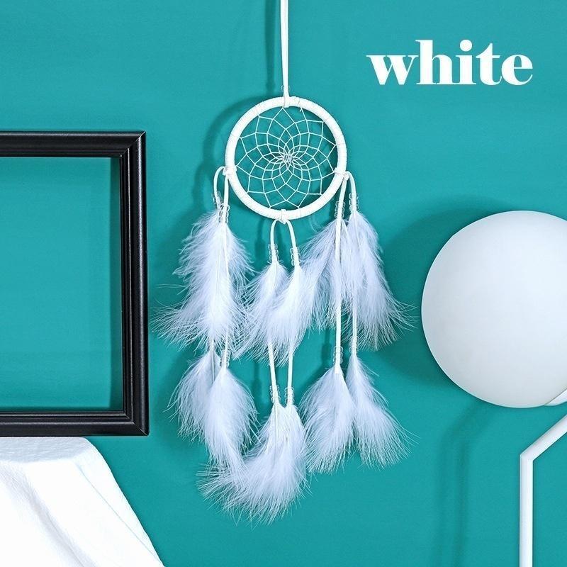 Модное светодиодное ремесленное освещение Ловец снов Перо Ловец снов Девушка Комната Колокольчик Спальня Романтическое подвесное украшение Орнамент Волк Ловец снов ZPG