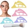 Yousheng Eyeshadow Stencil Tool for Beginners Reusable Eyeshadow Assistant with Makeup Brush Eyeshadow Drawing Guide Eyeshadow Mapping Template
