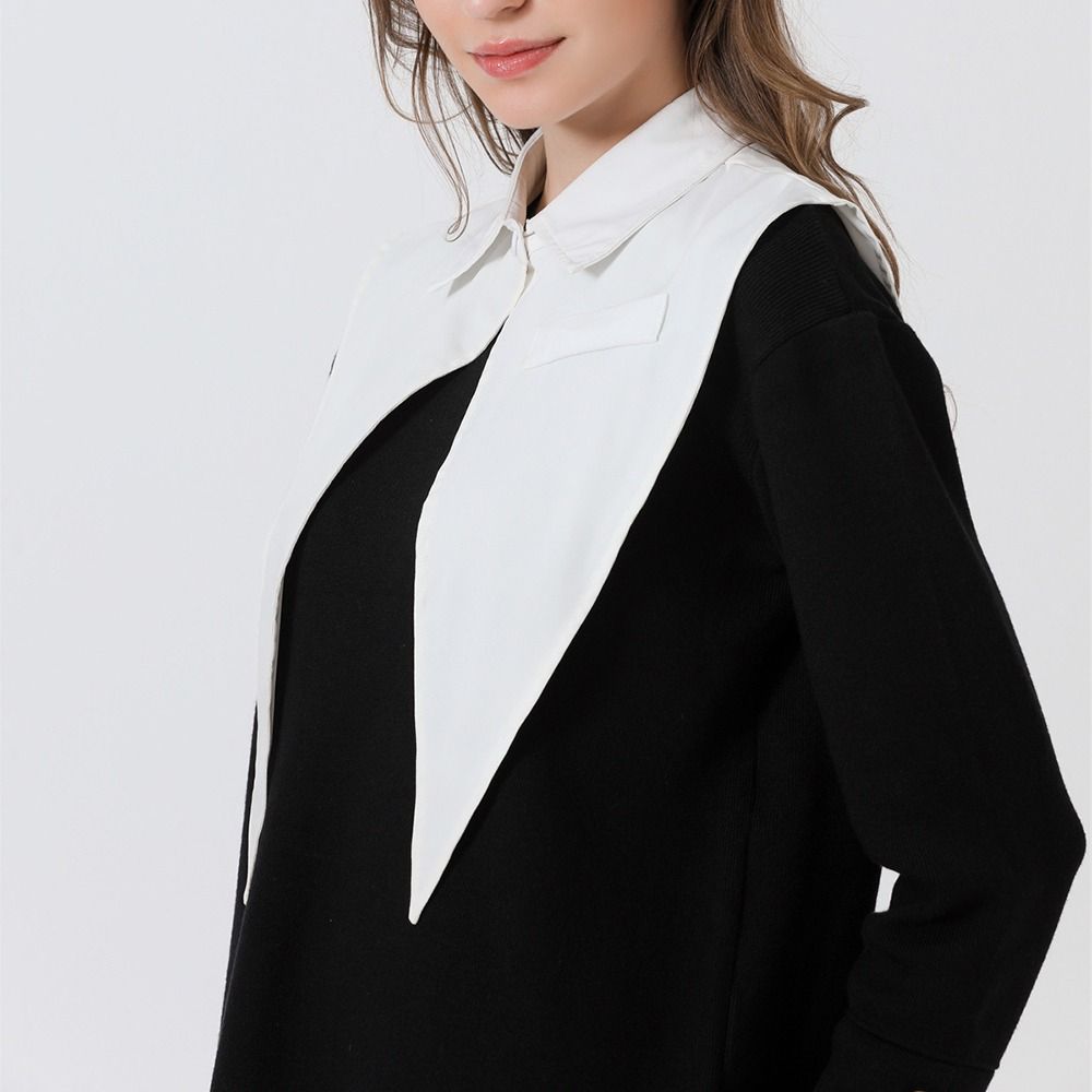 New Lapel Fake Collar Vintage Detachable Shirt Collar for Women Blouse Sweater False Collar Lapel Top Neckwear Ties