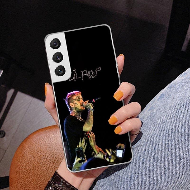 Чехол для телефона певца Lil Peep для Samsung Galaxy S24 S25 Edge S26 Ultra S23 S22 S21 Plus S20 FE + Чехол с персонализированной печатью Galaxy S