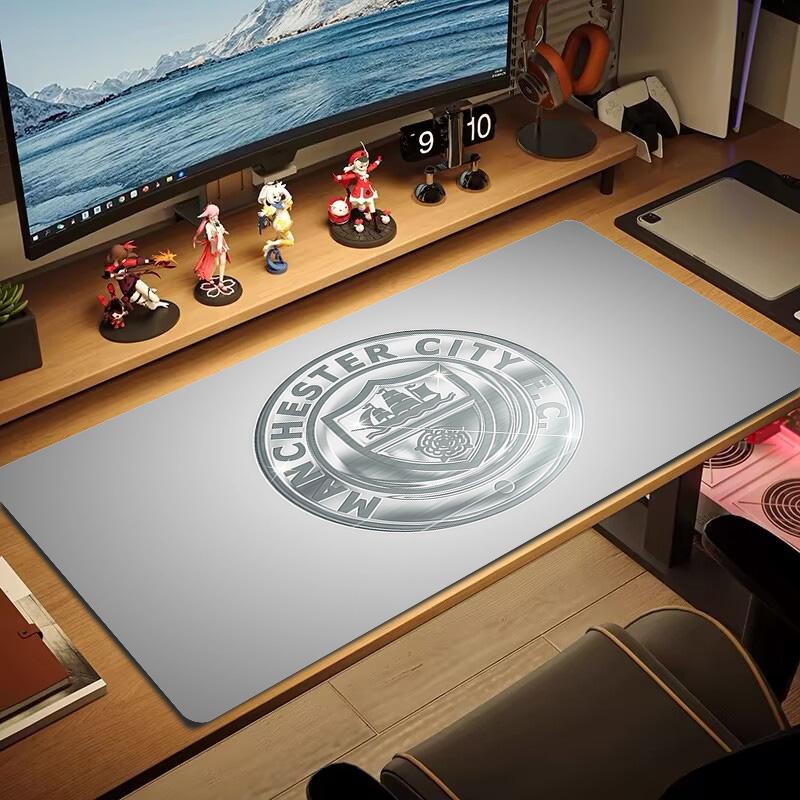 Man City2 Print Cushion Non-slip Laptop Tablet Big Mousepad XXL Mat Mini PC Playmat With Lock edge