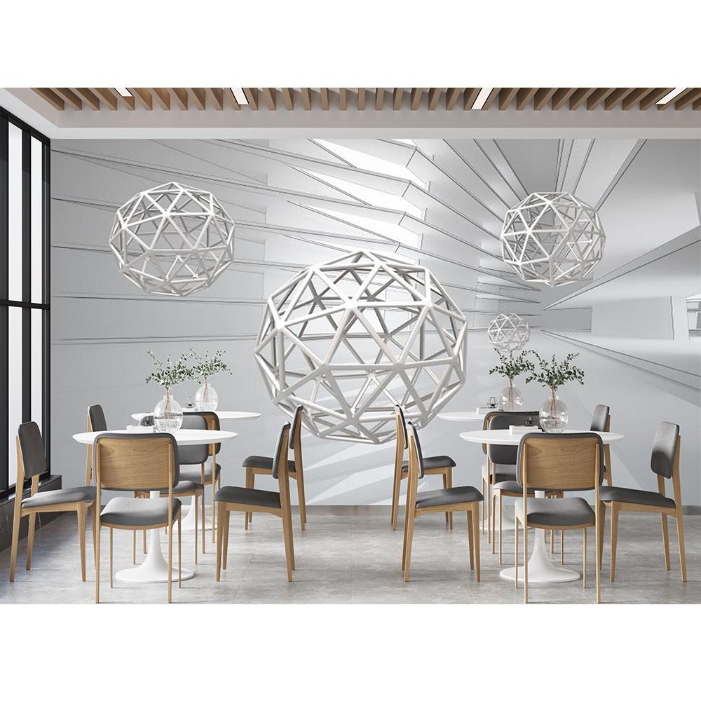 Abstract Wallpaper 3d Space Three-Dimensional Sphere Mural Living Room Bedroom Tv Background Wallpaper