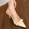 Thin Heels, Shallow Mouth, Pointed Head Temperament Single Shoes, Niche French High Heels, Bag Head Sandals, Fairy Shoes, New In Spring and Summer 202