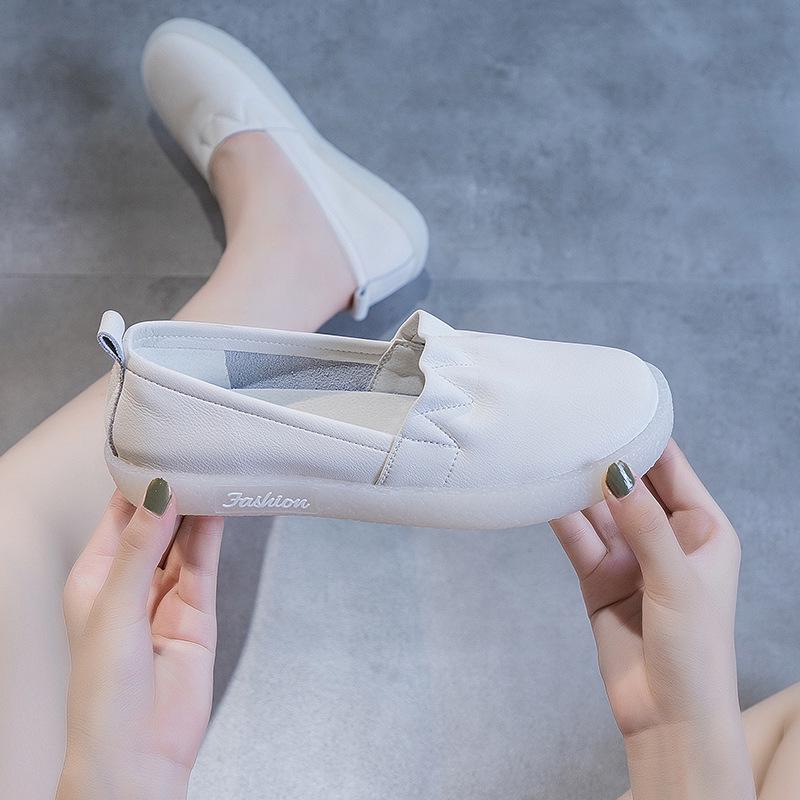 Женские летние дышащие лоферы с вырезами из натуральной кожи на мягкой подошве, плоская обувь для беременности, доступны большие размеры