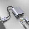 Адаптер Lightning-интерфейса к RJ45 2 в 1 LAN Ethernet Сетевой адаптер Поддержка 10/100 Мбит/с Без драйверов Гигабитная сеть