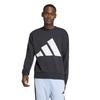 Adidas Essentials French Terry Big Logo Sweatshirt ECR07 KRG04 Size L Men's Black/White (JE8949)