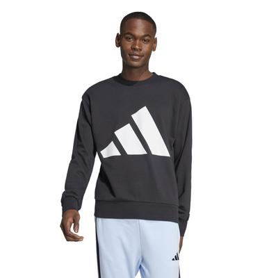 Толстовка Adidas Essentials из махровой ткани с большим логотипом ECR07 KRG04 Размер L Мужская Черный/Белый (JE8949)