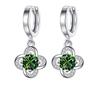 Four Leaf Clover Moissanite Diamond Earrings New Temperamental Long Earrings Ladys Earrings