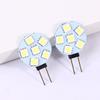 2 шт. светодиодная лампа G4 круглая прожекторная лампа 180 градусов Dc12V 5050 Smd 1 Вт 1,5 Вт 2 Вт теплый холодный белый свет замена галогенной лампы