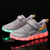 Children Luminous Sneakers Charging Switch LED Bling Bling Kids Glowing Sneakers Girls Laughing Shoes