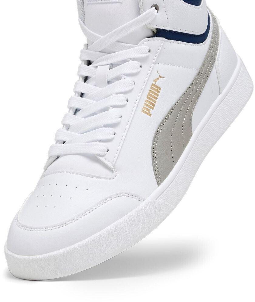 Puma Shuffle Mid Sneakers 380748 15 White/Concrete Gray/Peach Blue/Gold