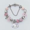 Браслет Hello Kitty в форме сердца с блестящими кристаллами для женщин и девочек