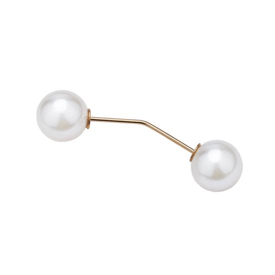 Clothes Brooch Classic Simple Graceful Fine Workmanship Fixed Clothes Simulation Pearl Pin for Dating