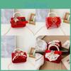 Red Cute Delightful Bowknot Childrens Handbag With Trendy Chain And Pearl Handle