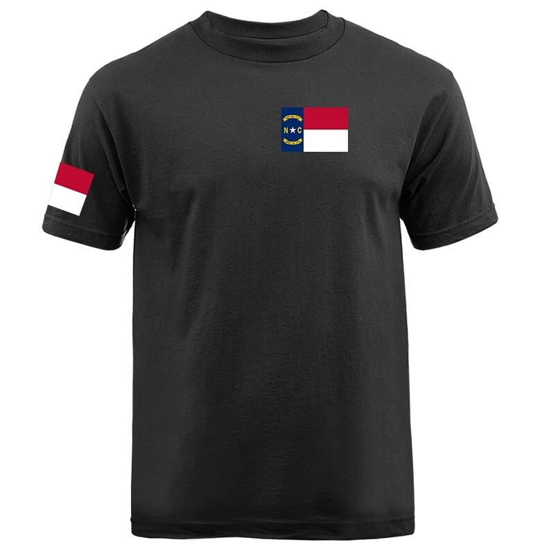 State of North Carolina Flag Crest Graphic T-shirt