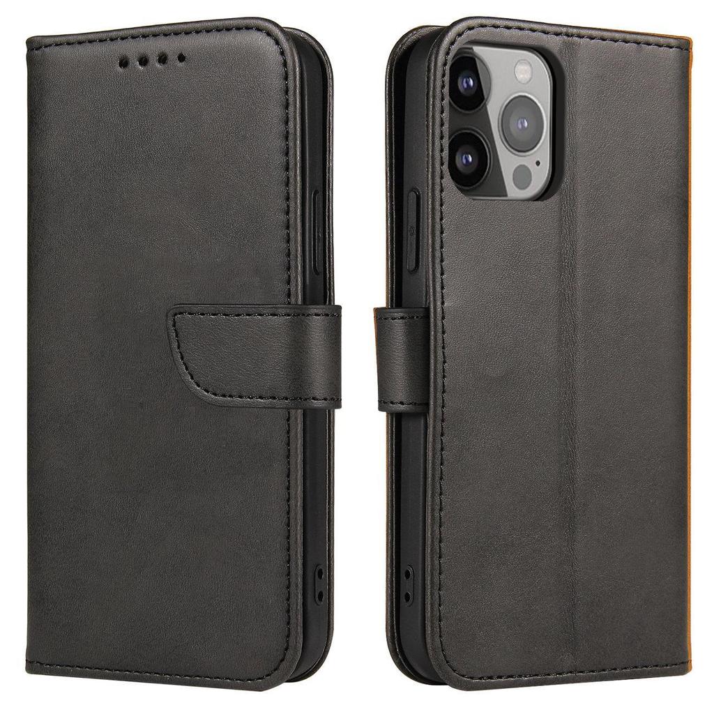 Black Magnetic Flip Case for Pixel 8 Pro by Hurtel