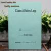 Журнал классных дел: 18 открытых секций, обложка со специальным узором, дневник-тетрадь 156 г для школы