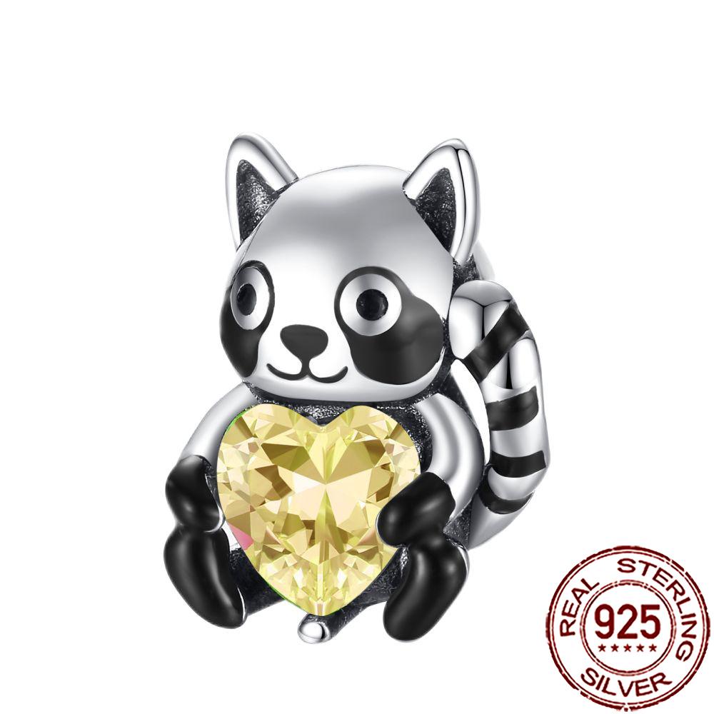 New Charms 925 Silver Cat Dog Flamingo Chameleon Axolotl Animal Beads Fit Bracelet Necklace Women DIY Jewelry