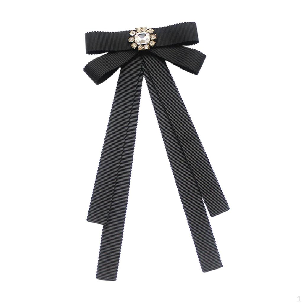 Bow Tie for Women Neck Brooch Pin Pre Tied Bowtie Ribbon Clothing Accessories