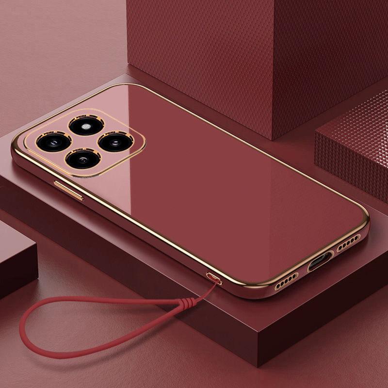 Для Xiaomi 14T Pro Чехол Xiaomi 14T Чехол для телефона Mi 14T Pro Чехол 14t Роскошный квадратный чехол с защитой от ударов Силиконовый чехол-накладка Fundas