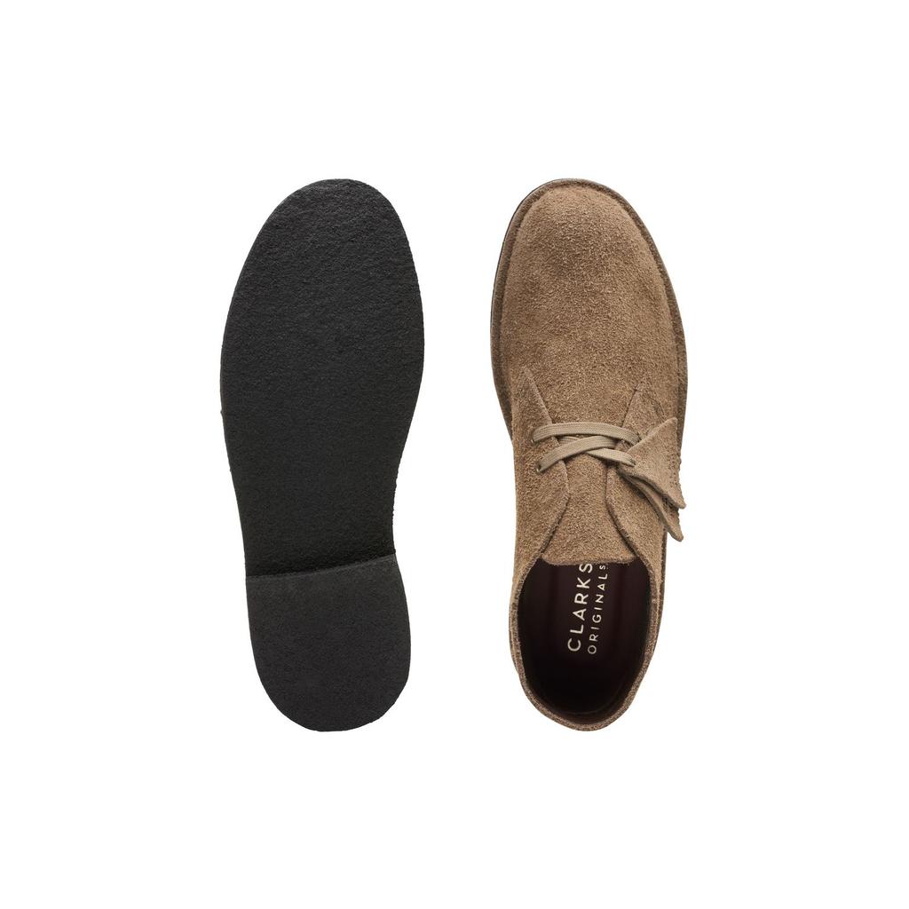 Clarks Оригинальные двухслойные кожаные модные простые короткие ботинки Мужские ботинки Серый 261740557