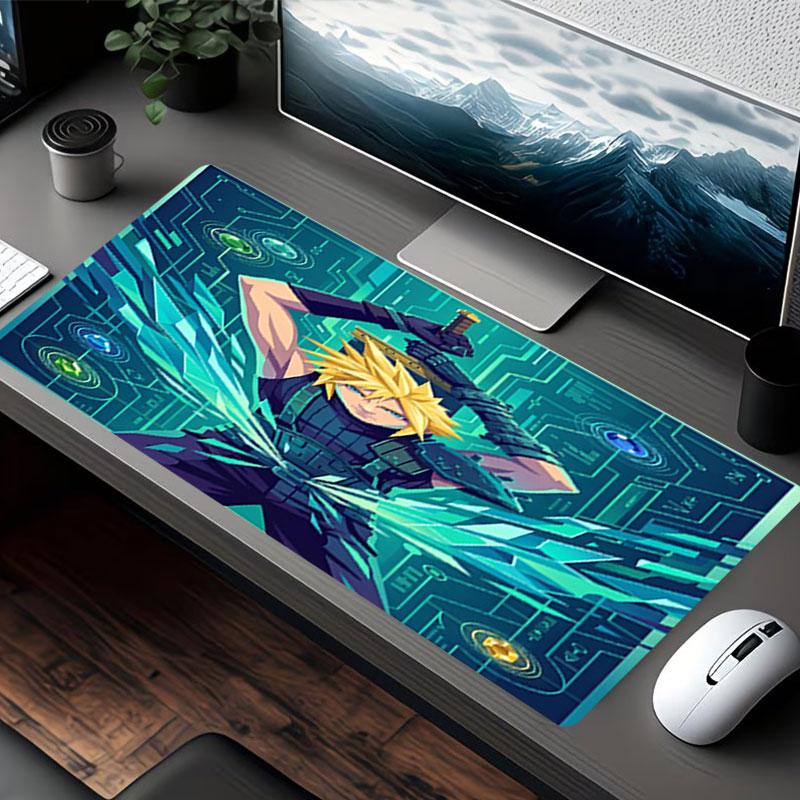 Final Fantasy Print Mouse Pad, for Keyboard Pad Laptop PC Mat for Office Home Use, Desk Decor, Perfect Birthday Gift for Gamers