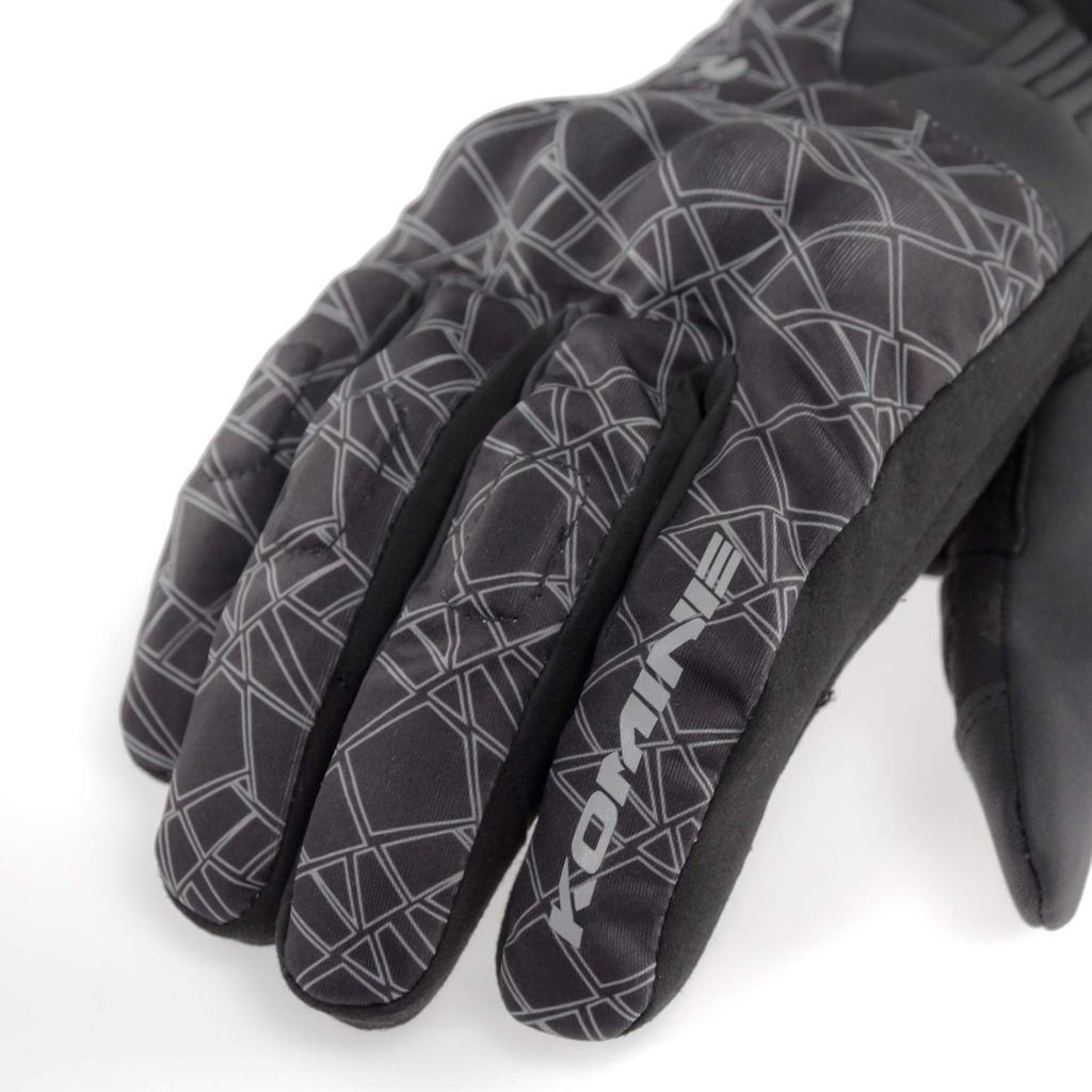 Мотоциклетные перчатки AIRGEL Winter Gloves Black L 1275 For Cold CE Stretch Carbon [Komine] GK-830 Весна, Осень, Зима, Водонепроницаемые, Защита,