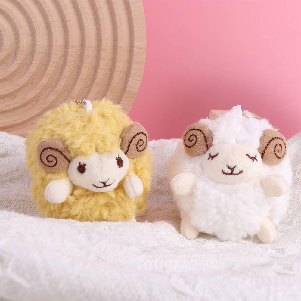 Lamb Mini Sheep Plush Keychain Mini Sheep Soft Lamb Doll Ornament Sheep Plush Pendant  Decoration