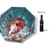 Fully Automatic Umbrella UV Double Beach Wind Large Umbrellas Female High Value Sunscreen Rain and Sun Umbrella
