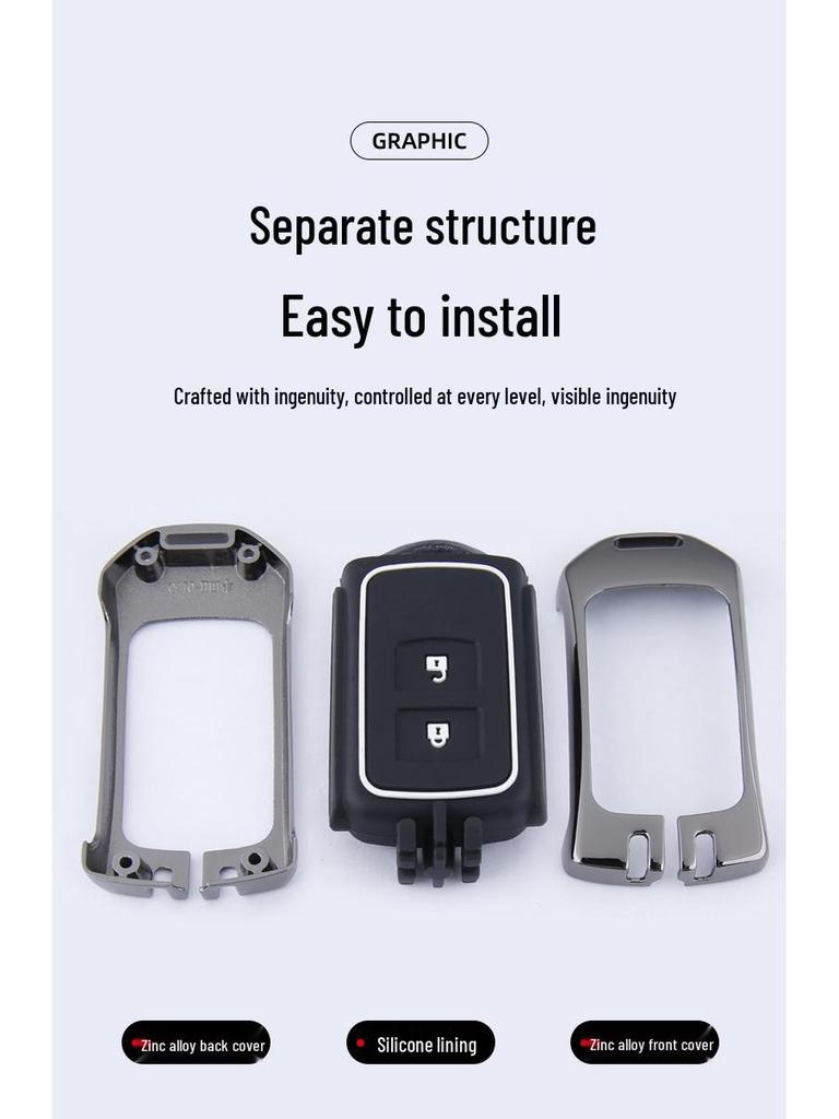 Key Case for Older Toyota Models: Camry, Highlander, Prado, Zhi Xiang, Yizhi
