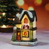 1Набор Рождественский домик Фигурка Микроландшафт Светящийся дизайн Смола Креативная смола Светодиодный домик Свадебное украшение