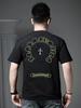 European-Style Round-Neck Short-Sleeve T-Shirt for Men, Summer 2026 New Trendy Brand with Heavy Embroidery, Casual Half-Sleeve Top