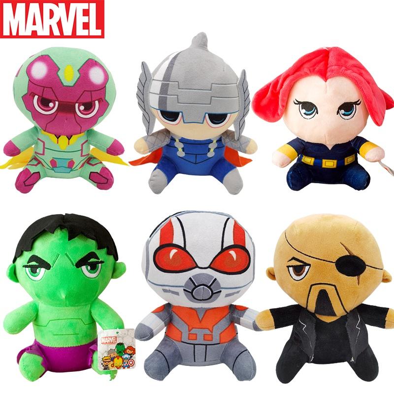 Коллекция плюшевых игрушек Marvel Avengers Тор Человек-паук Черная вдова Железный человек