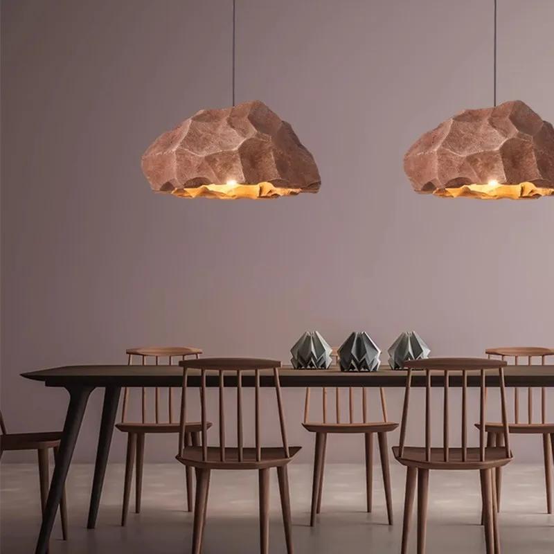 Люстра в стиле ваби-саби, творческая личность, ресторан, бар, лампа, микроцемент, дизайнерская люстра для гостиной в домашнем стиле