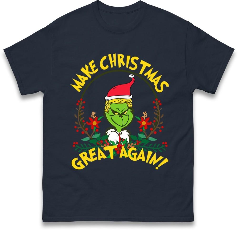 Donald Trump Christmas Tshirt Maga Make Christmas Great Again Funny Gift Top