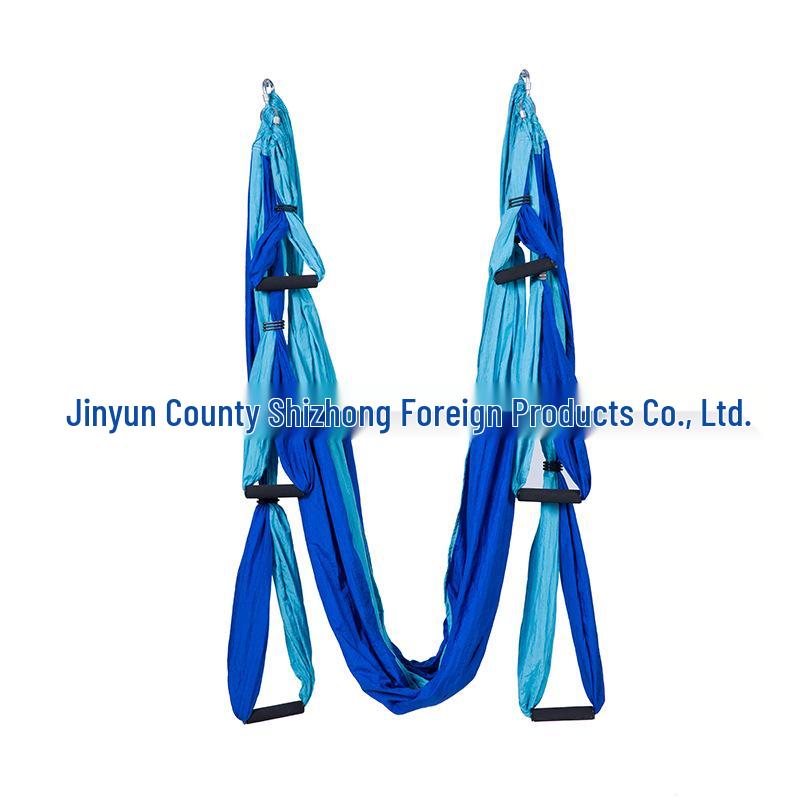 Гамак для воздушной йоги с 6 ручками - Неэластичный нейлон для студийной инверсионной фитнес-тренировки