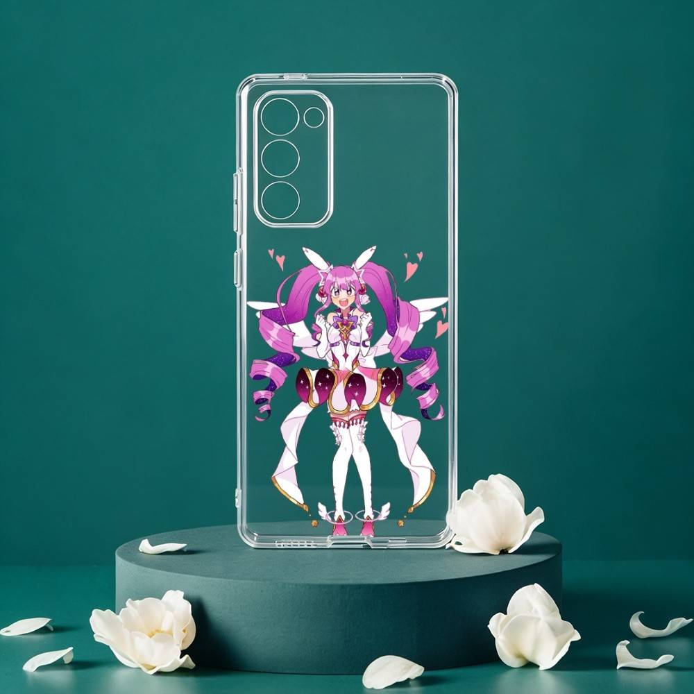 Gushing Magical Girls Manga Phone Case For Samsung Galaxy S24 S25 S23 S22 S21 Plus S24 S25 Transparent Cover Case