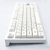 Колпачки для клавиш PBT профиля XDA с японскими символами, 126 шт., молочно-белые, минималистичная тема для кастомизаторов механических клавиатур