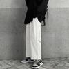 Мужские прямые брюки, модные повседневные широкие брюки, классические винтажные брюки