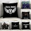 Подушка-обнимашка T-Tokio H-Hotel Наволочка Декоративная для дивана Домашняя Двусторонняя печать Плюшевая Квадратная Наволочка для подушки Декор Подушки Чехол