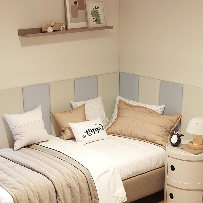 5 ШТ./КОМПЛ. 3D Наклейки на стену Детские Противоударные Кожаные Стеновые Панели Обои Самоклеящаяся Мягкая Сумка Отклеивающиеся и Приклеивающиеся Декоративные Изголовья