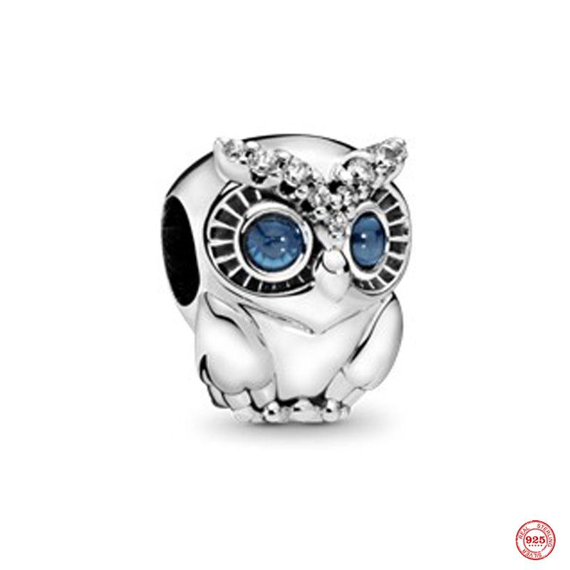 Новое серебро 925 пробы, европейская милая коала, черепаха, змея, подвеска из бисера, подвеска, подходит для оригинального браслета из стерлингового серебра, для женщин, ювелирных изделий