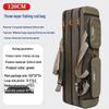 Waterproof Lightweight Canvas Fishing Rod Bag - Large Capacity, Portable, Multifunctional, Stylish Design