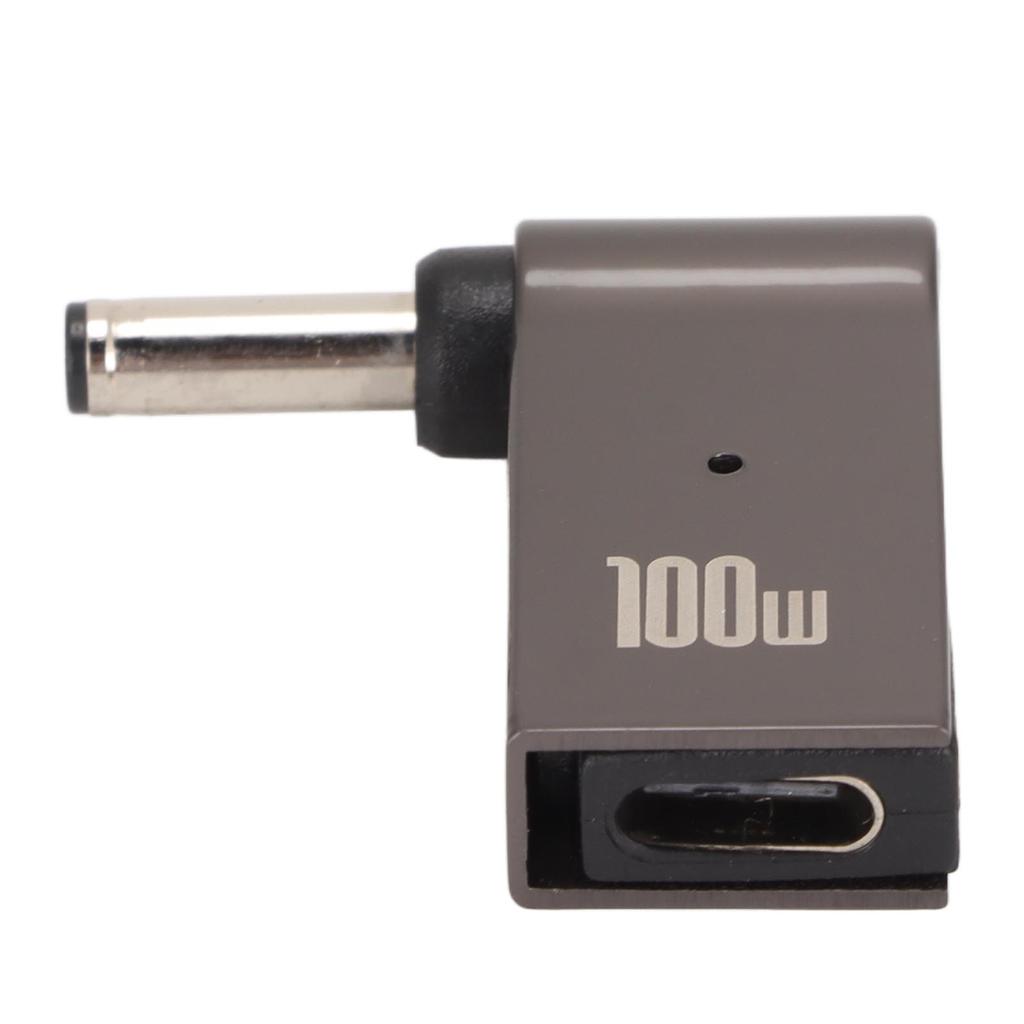 Адаптер для зарядного устройства для ноутбука Type C Female to DC Male PD Flash Charge Алюминиевый сплав 100 Вт Зарядка