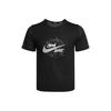 Быстросохнущая футболка для бега Dri-Fit с короткими рукавами и принтом, мужские топы, черные DA0217-010