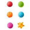 6Pcs Plastic Textured Multi Ball Set Activity Textured Soft Ball Montessori Toys  Travel Must Haves